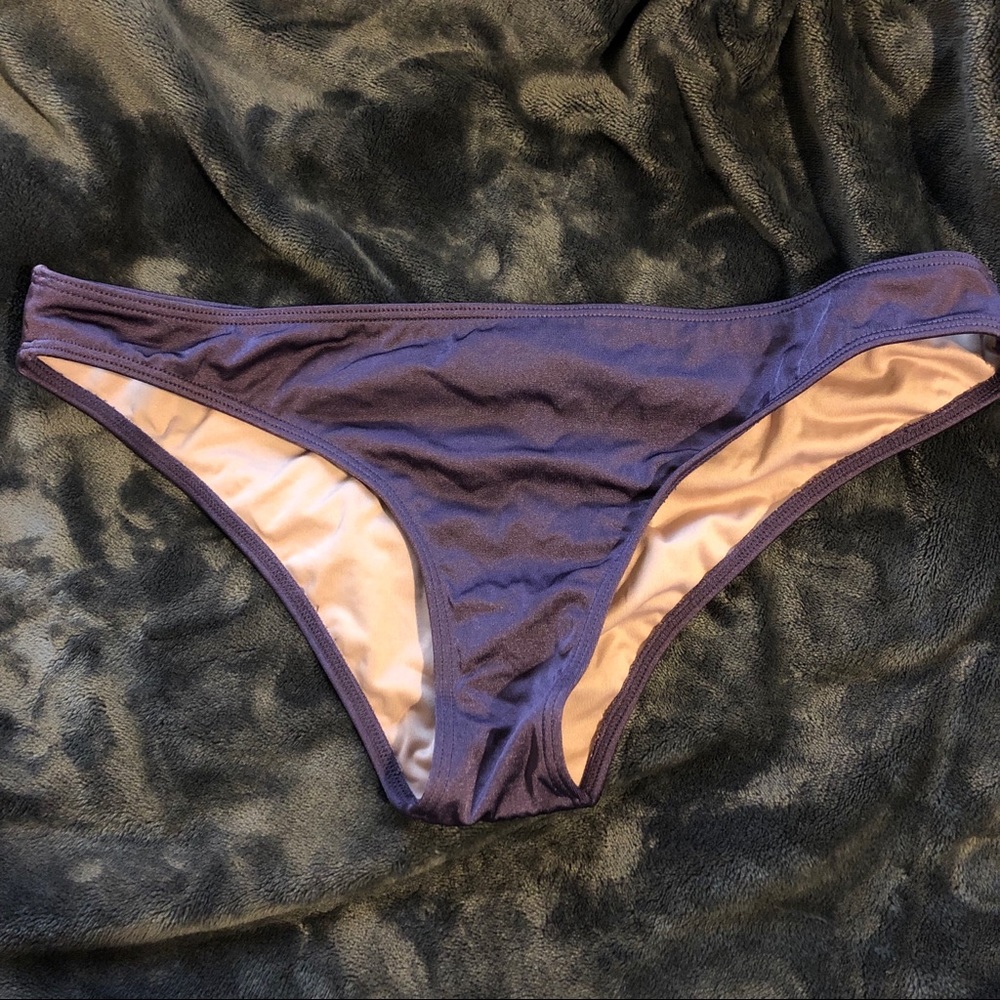 Purple Ruched Victoria’s Secret Bikini Bottoms